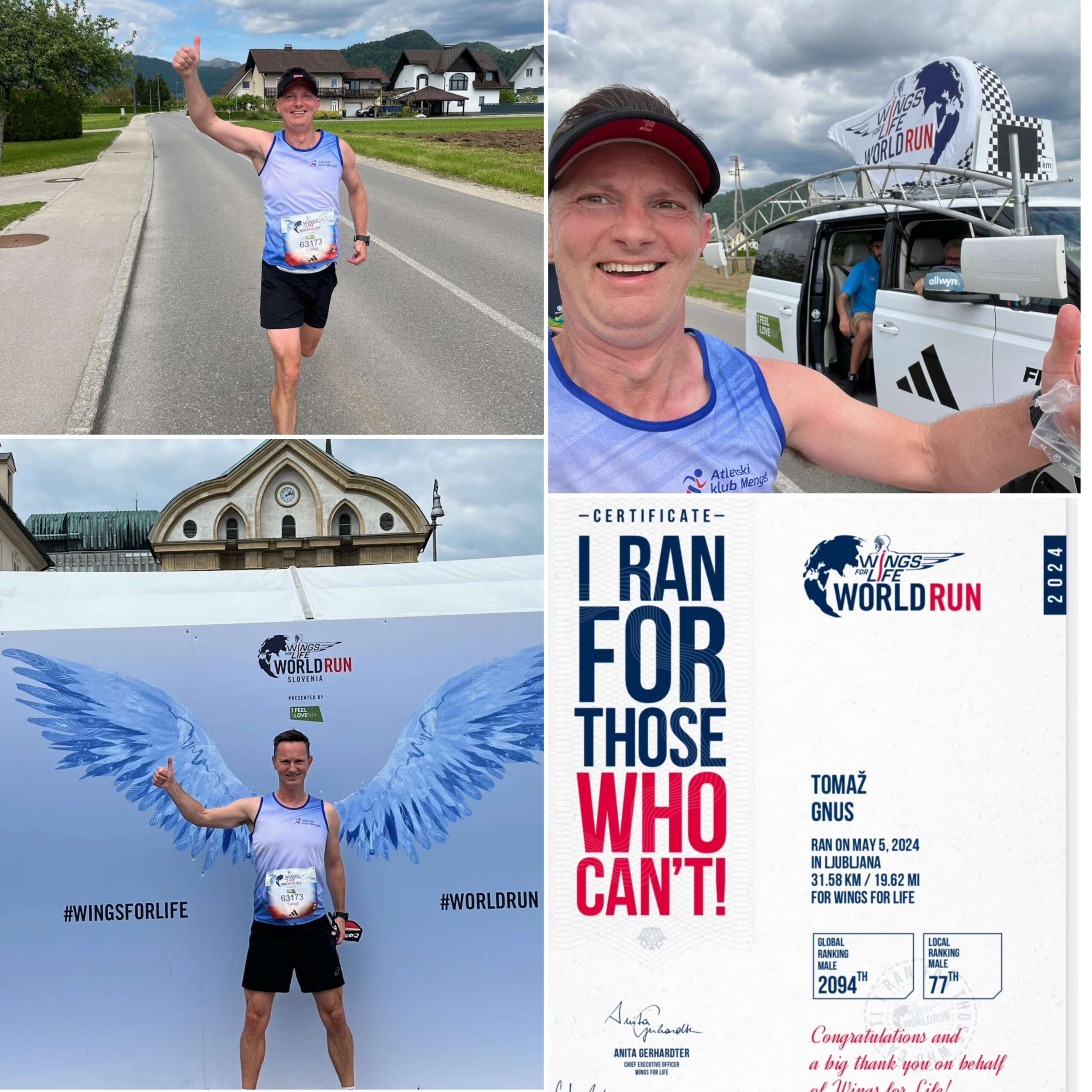 Wings for life Tomaž AK Mengeš