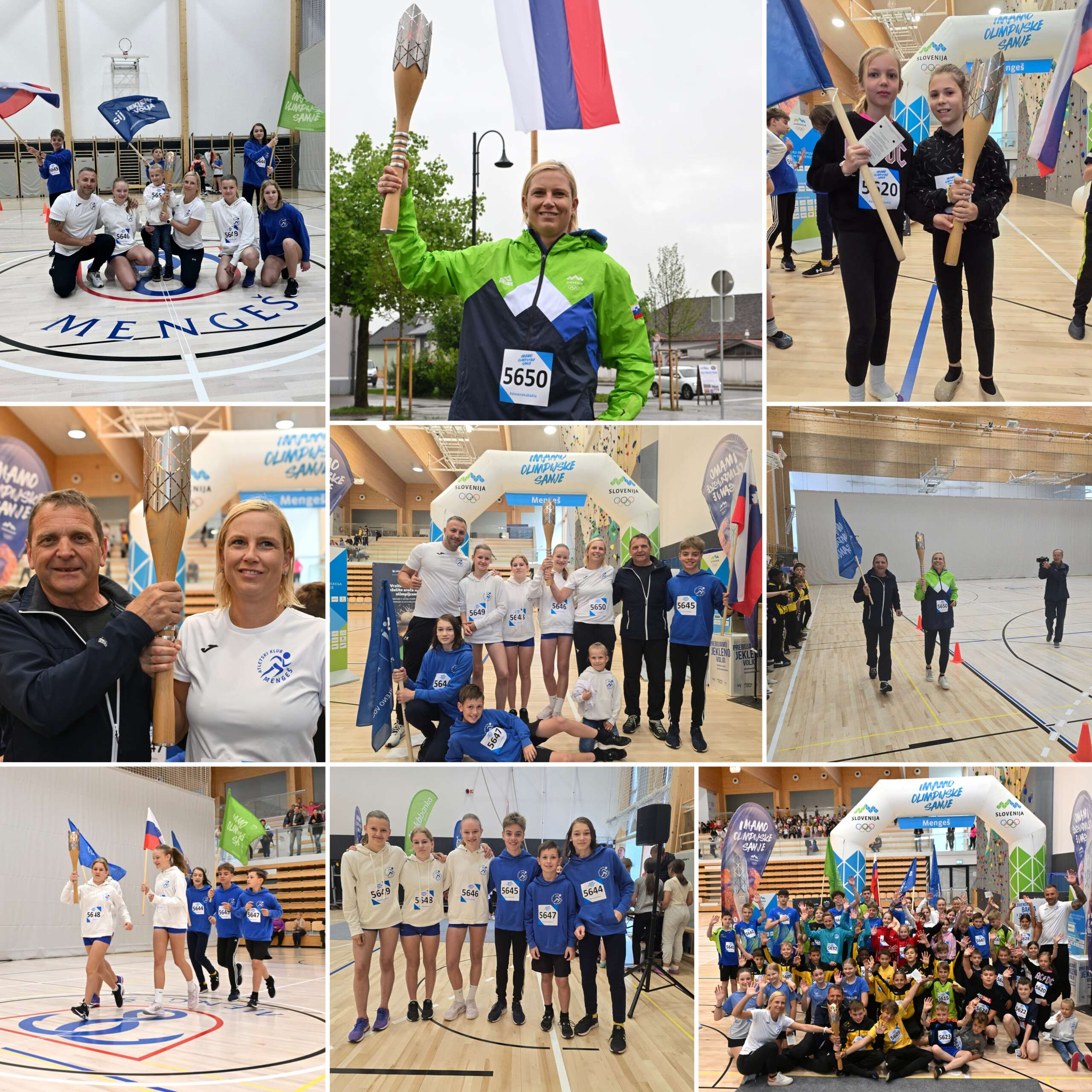 Slo. olimpijska bakla v Mengšu AK Mengeš