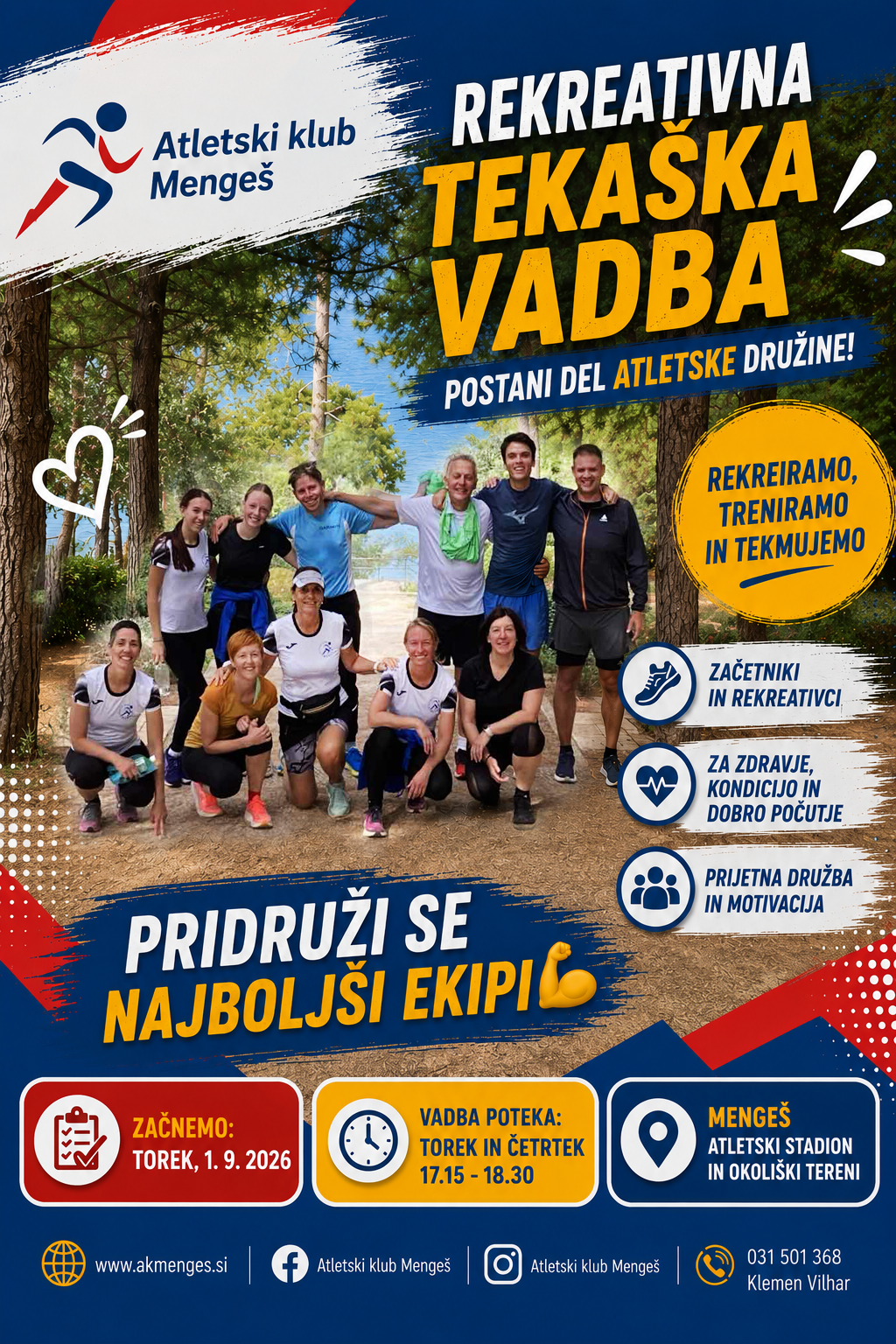 Rekreativna tekaška vadba AK Mengeš